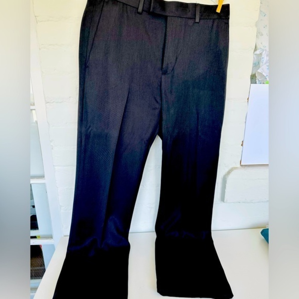 Axist Dress Pants Mens 30x30 Black Poly Slacks. Front‎ & Back Pockets